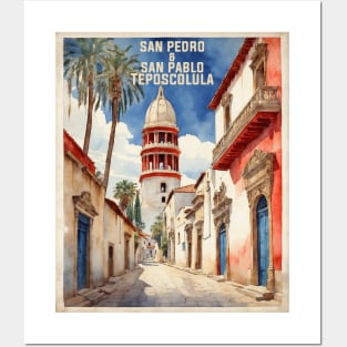 San Pedro y San Pablo Teposcolula Oaxaca Mexico Vintage Tourism Travel Posters and Art